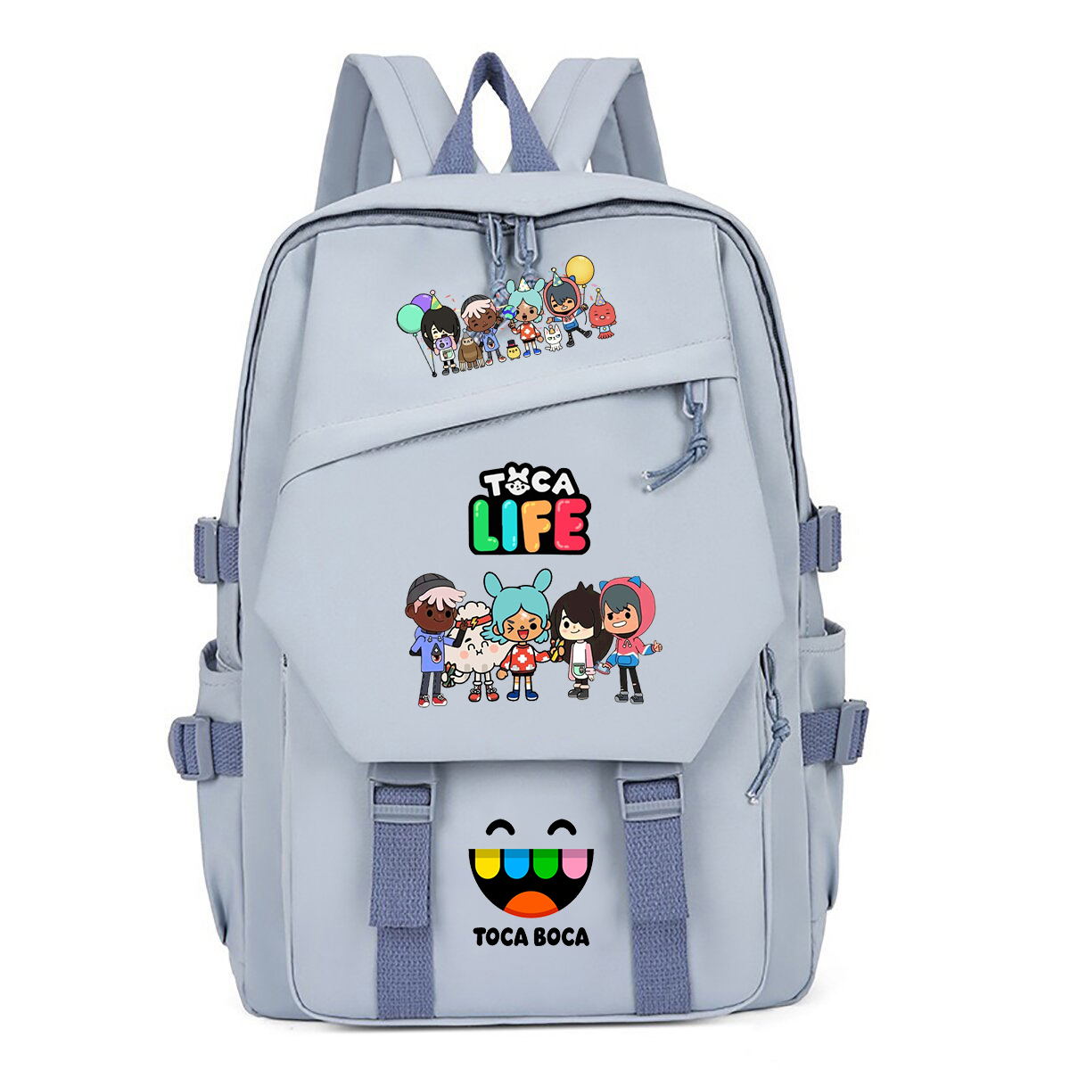 Korean Girls Lifestyle - Toca Life World Print Rucksack für