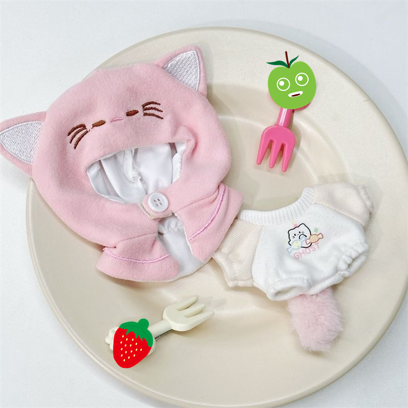 Korean Girls Lifestyle - 10 cm Baumwolle Puppe Katzenohren mit