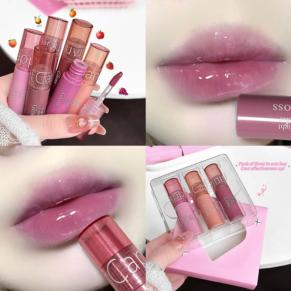 3-teiliges Water-Light-Lipglos – Lip Tint Korean Bewertung und Preis