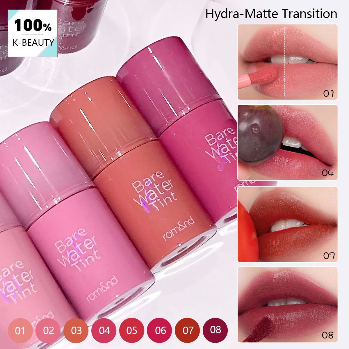 rom&nd BARE MOOL TINT, Wasserl – Lip Tint Korean Bewertung und Preis