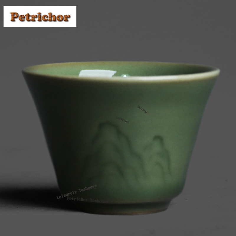 50ml Yue Kiln Celadon Relief T – Celadon Ceramic Cup Bewertung und Preis