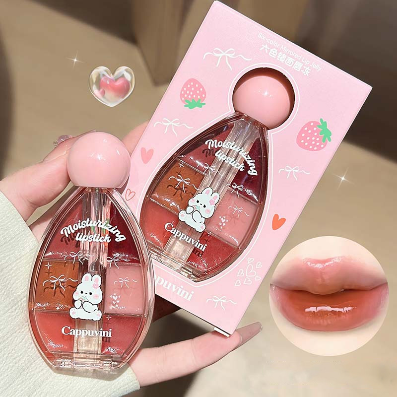 6-Farben-Spiegel-Lipgloss-Pale – Lip Tint Korean Bewertung und Preis