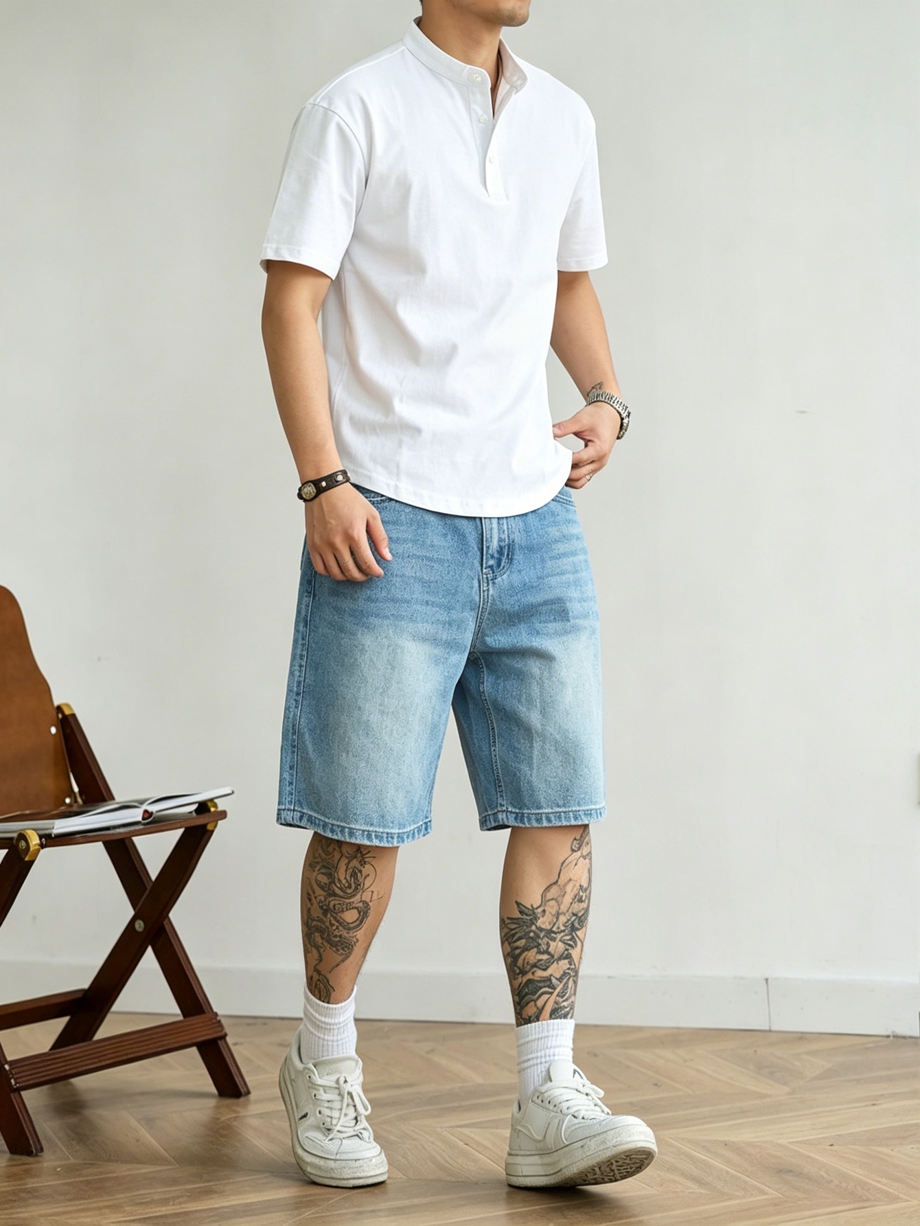 Locker geschnittene blaue, nic – Korean Daily Lifestyle Bewertung und Preis